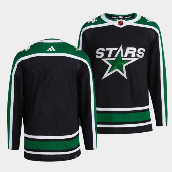 Mens Dallas Stars Blank 2022 Balck Reverse Retro 2.0 Stitched Jersey Dzhi->dallas stars->NHL Jersey